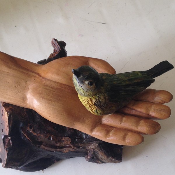 L'oiseau dans la main