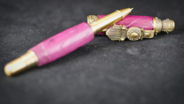 Stylo à bille "Petit train" (rose)